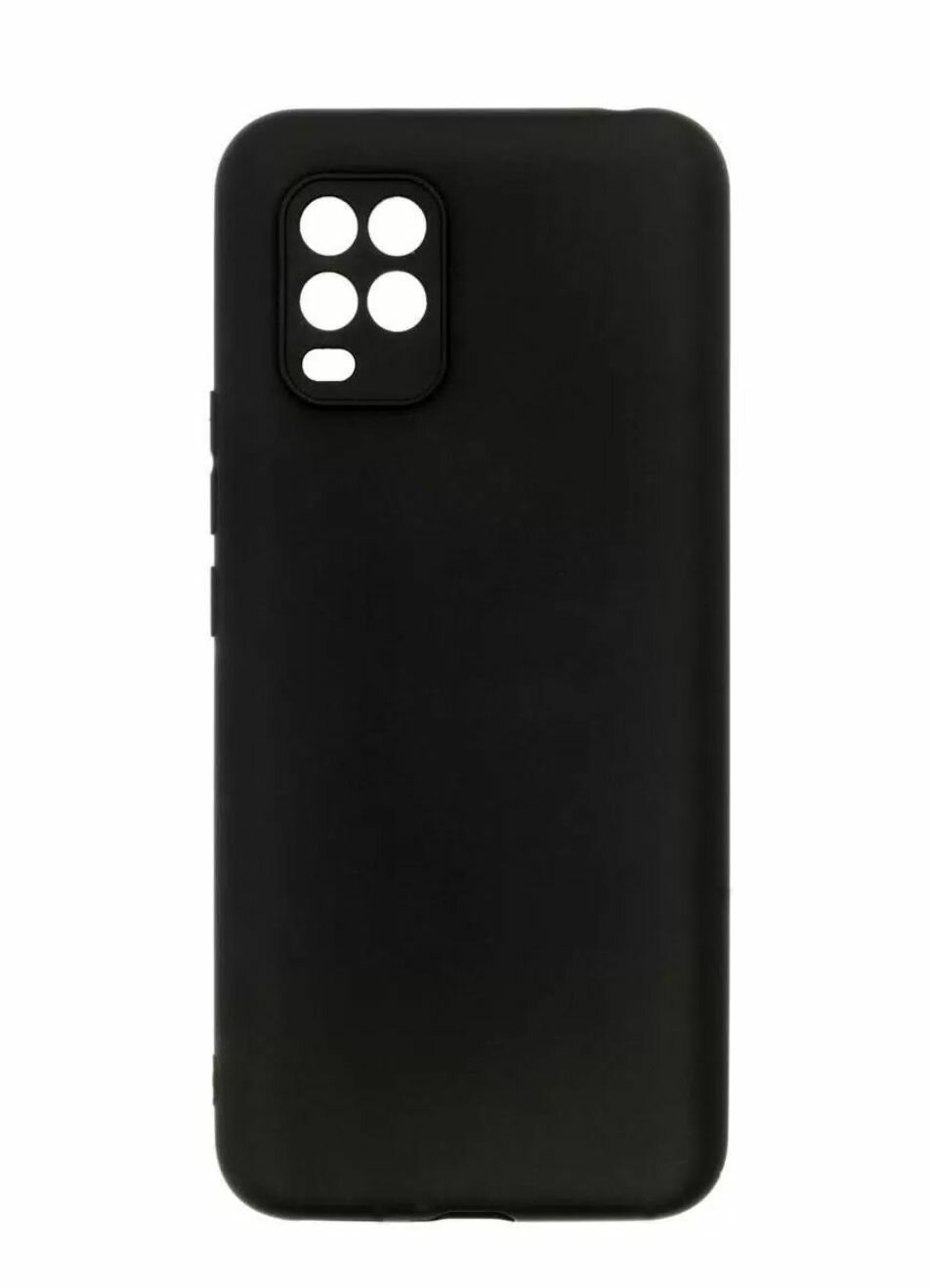 Силиконовый чёрный чехол для Xiaomi mi 10 Lite, сяоми ми 10 Лайт бампер накладка