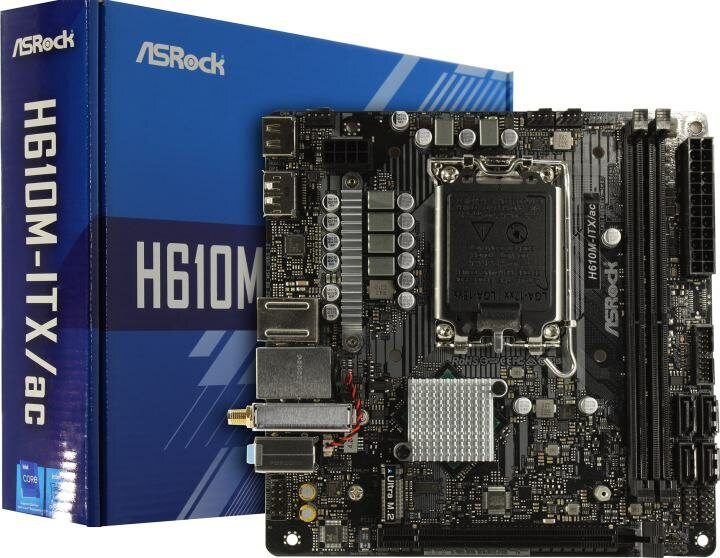 Материнская плата Asrock H610M-ITX/AC, Soc-1700, mini-ITX - фото №17