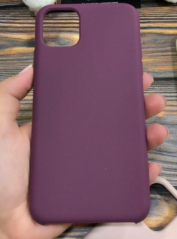 IPhone 11 pro бордовый силиконовый чехол Silicone case для айфон 11 про