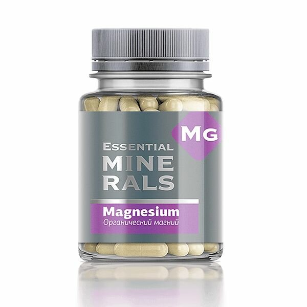 Органический магний Essential Minerals, 60 капсул