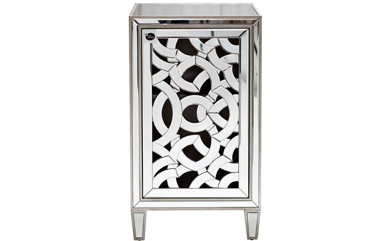 фото Комод Garda Decor KFC972 Тумба зеркальная (дверь левосторонняя ) 492*445*865 арт. KFC972