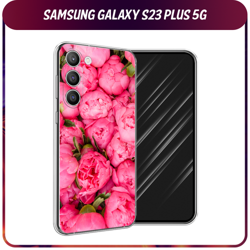 Силиконовый чехол на Samsung Galaxy S23 Plus 5G / Самсунг S23 Плюс 5G Прекрасные пионы силиконовый чехол черные полигоны на samsung galaxy s23 самсунг галакси s23 плюс 5g