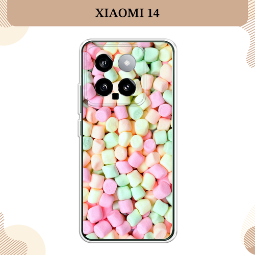 Силиконовый чехол Marshmallows на Xiaomi 14 / Сяоми 14 силиконовый чехол на xiaomi 14 сяоми 14 лиса
