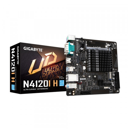 Материнская плата Gigabyte Intel Quad-Core CeleronN4120 26 GHz 2xDDR4-2400 SO-DIMM D-SUBHDMI 1xPCI Ex1 2xSATA3 1xM2 8 Ch Audio 1201400₽