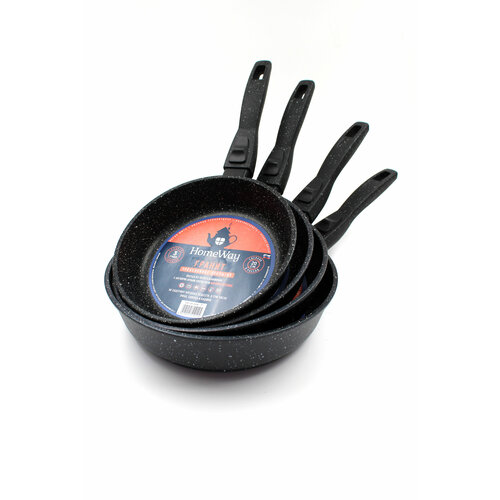 Набор сковородок с гранитным покрытием 4шт20см22см24см26см съемная ручка Макси 10900₽