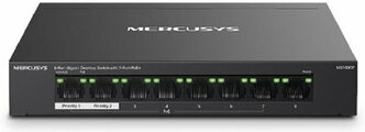 Коммутатор неуправляемый Mercusys MS108GP 8-Port Gigabit Desktop Switch with 7-Port PoE+ PORT: 7*Gigabit PoE+ Ports, 1*Gigabit Non-PoE Ports SPEC: Com