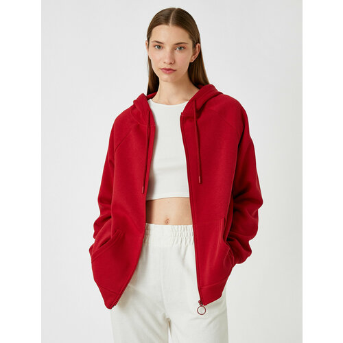 фото Толстовка koton, размер s, бордовый