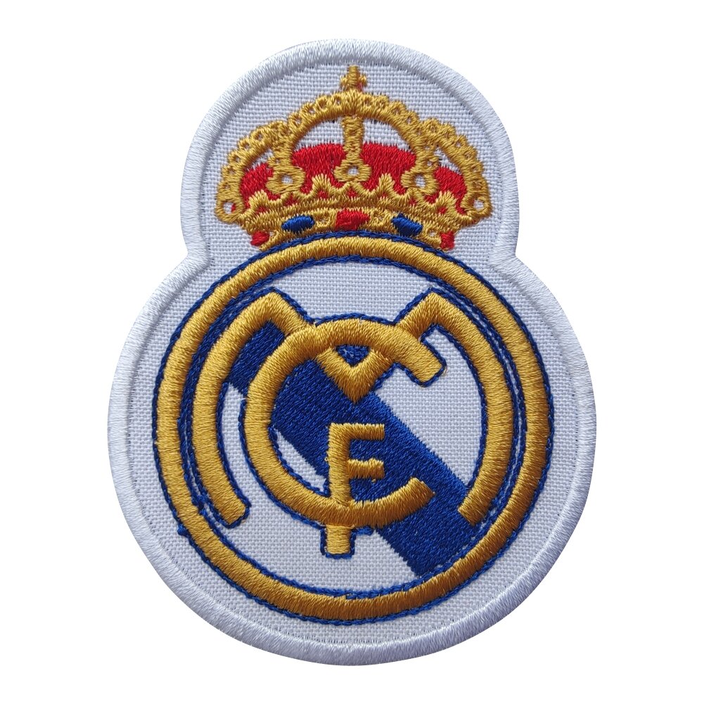 Нашивка на одежду на термослое эмблема футбольного клуба "Реал мадрид"