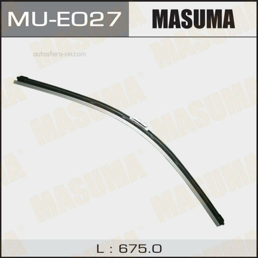 MASUMA MUE027 Дворник 27 бескаркасный крюк (675мм)