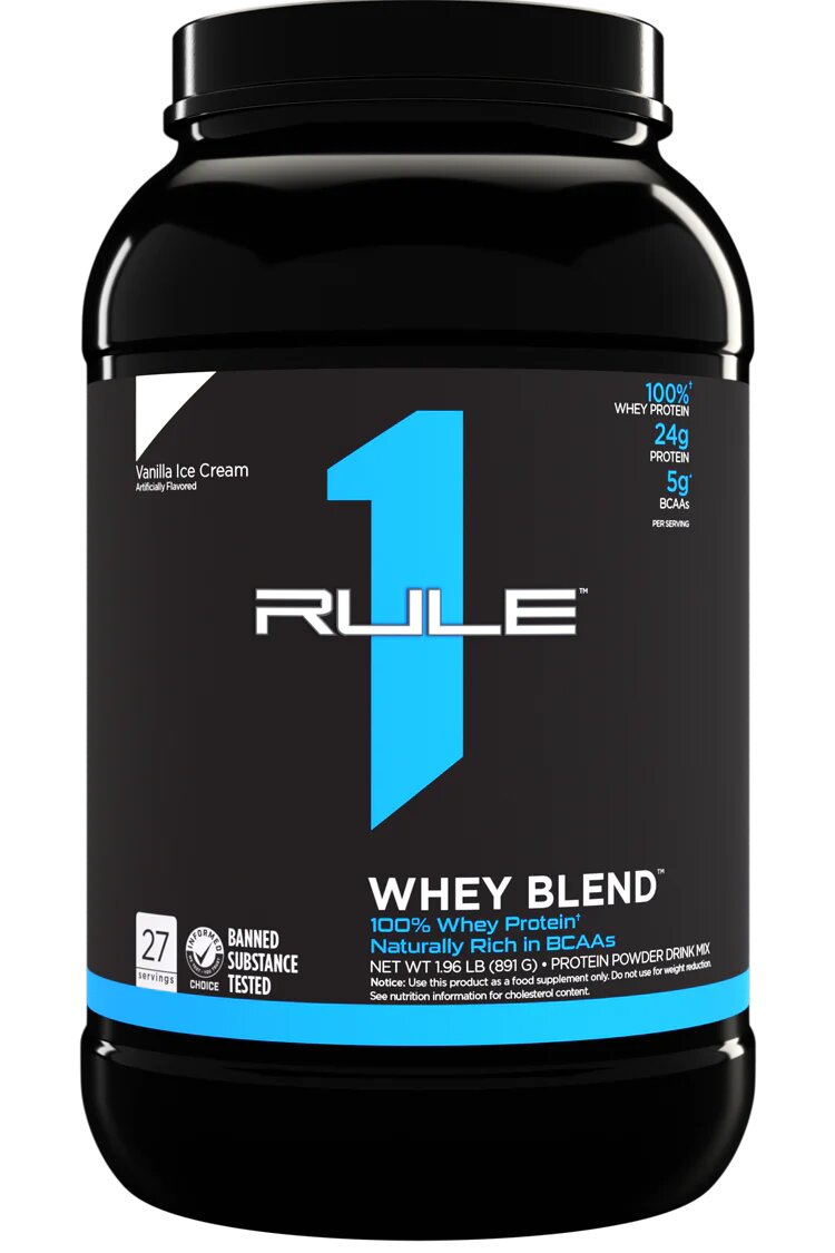 RULE ONE Whey Blend Синий 891 г (Vanilla Ice Cream)