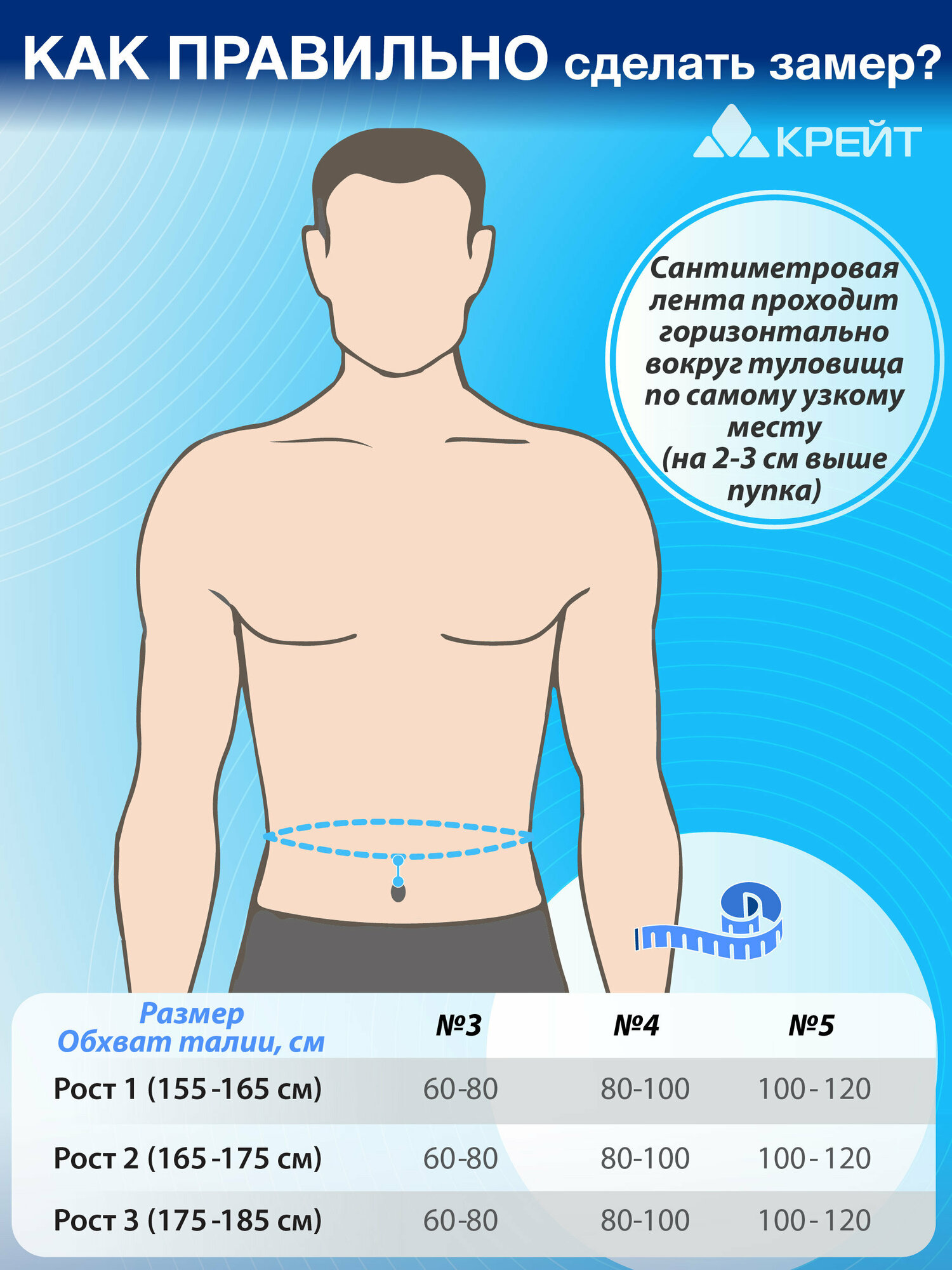 Крейт ортопедический грудопоясничный № 3 рост 3, черный (Крейт, ) - фото №2