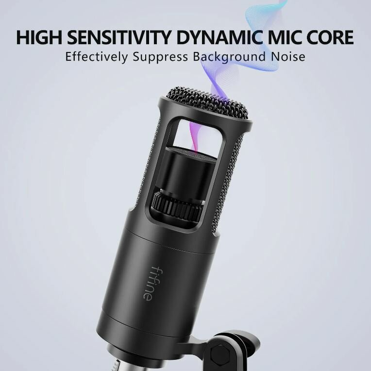 Динамический микрофон FIFINE K669D XLR (Black)