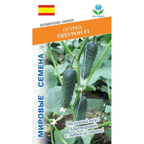 Огурец Тибурон, F1, 7 семян, VITA GREEN