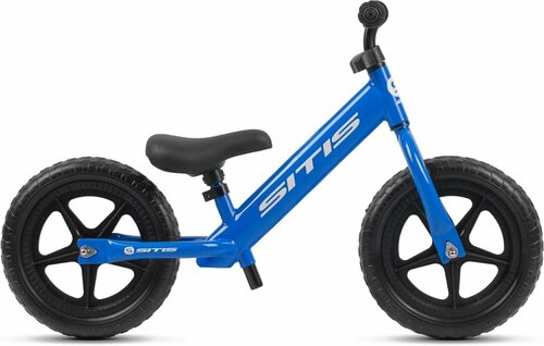 Беговел детский двухколёсный SITIS ARROW 12 от 1 года до 2 лет для детей, стальная рама, резиновые колеса, цвет Blue / синий, для роста 85-100 см