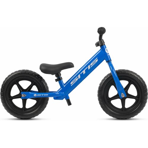 Беговел детский двухколёсный SITIS ARROW 12 от 1 года до 2 лет для детей, стальная рама, резиновые колеса, цвет Blue / синий, для роста 85-100 см