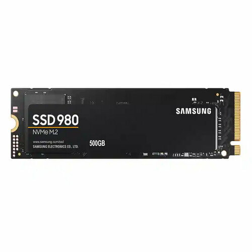 M.2 2280 500GB Samsung 980 Client SSD PCIe Gen3x4 with NVMe, 3100/2600, IOPS 400/470K, MZ-V8V500 MTBF 1.5M, 3D NAND TLC, 300TBW, 0,33DWPD, RTL