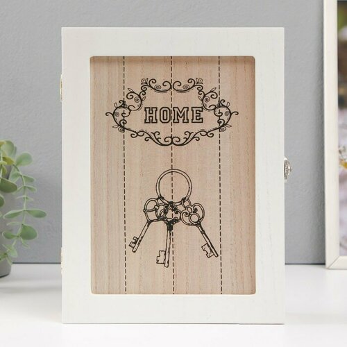 Ключница дерево 6 крючков Связка ключей 195х55х26 см 1785₽