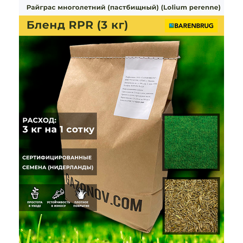 Райграс пастбищный ползучий RPR (3 кг)