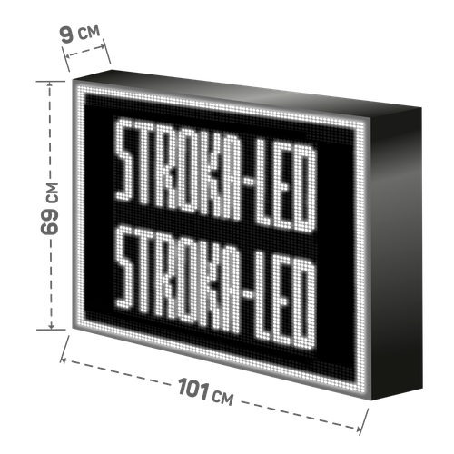 Бегущая строка/ Led /рекламная вывеска/ панель/101х69