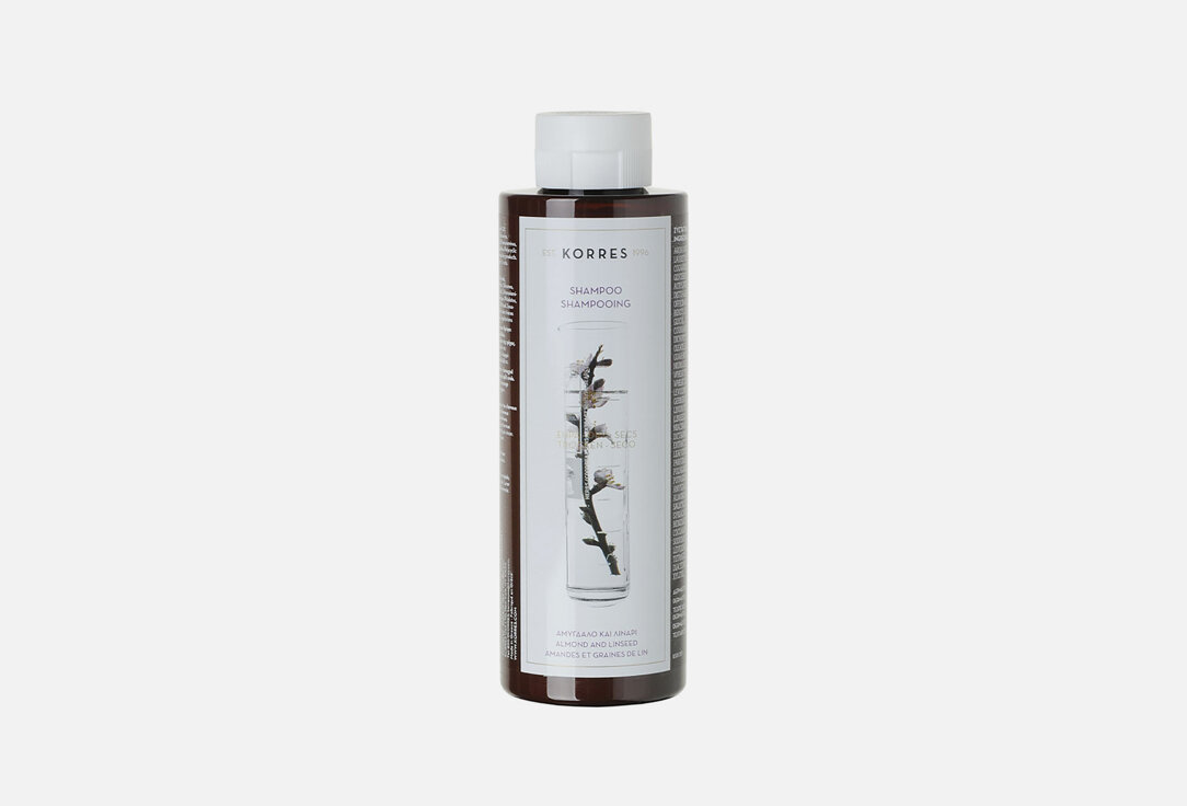 Шампунь с миндалём и семенами льна Korres, Almond&Linseed Shampoo 250мл