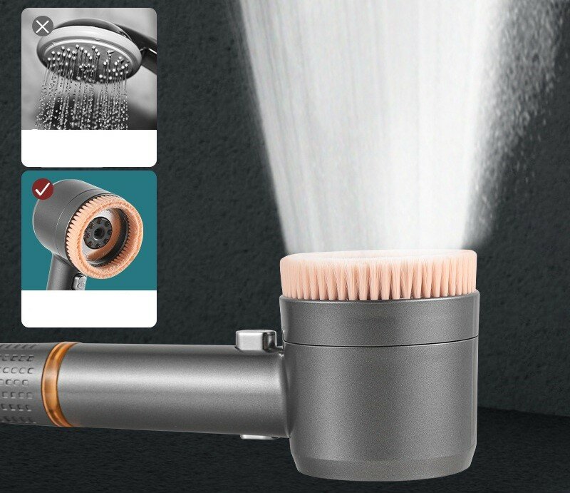 Немецкая насадка для душа Daispray с мощным сверхзаряженным распылителем, насадка для душа с фильтром для ванной комнаты, в комплекте со шлангом и крепежом — фото 1