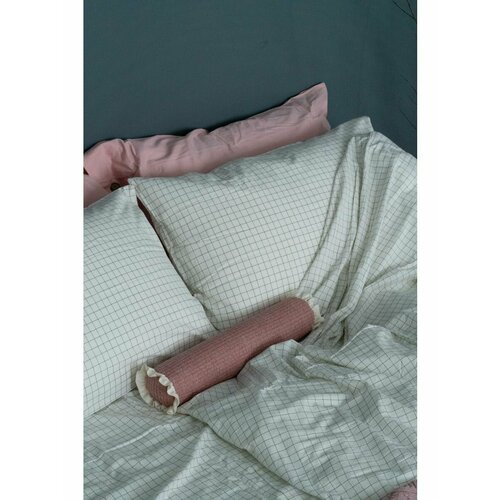 Комплект постельного белья в клетку вареный хлопок 7728₽