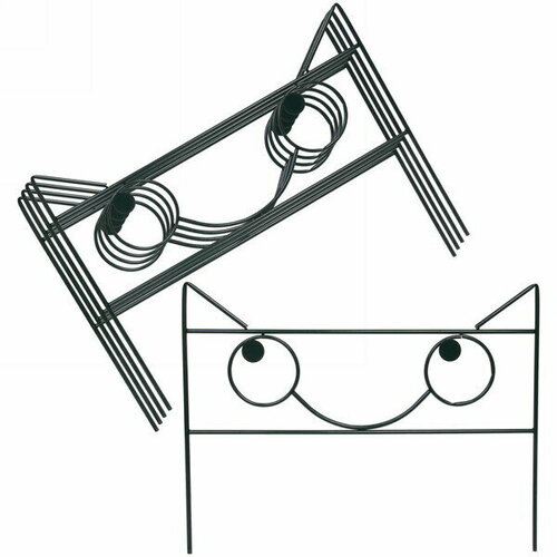 Заборчик садовый «Кошка» 45*67*335см (5 деталей)