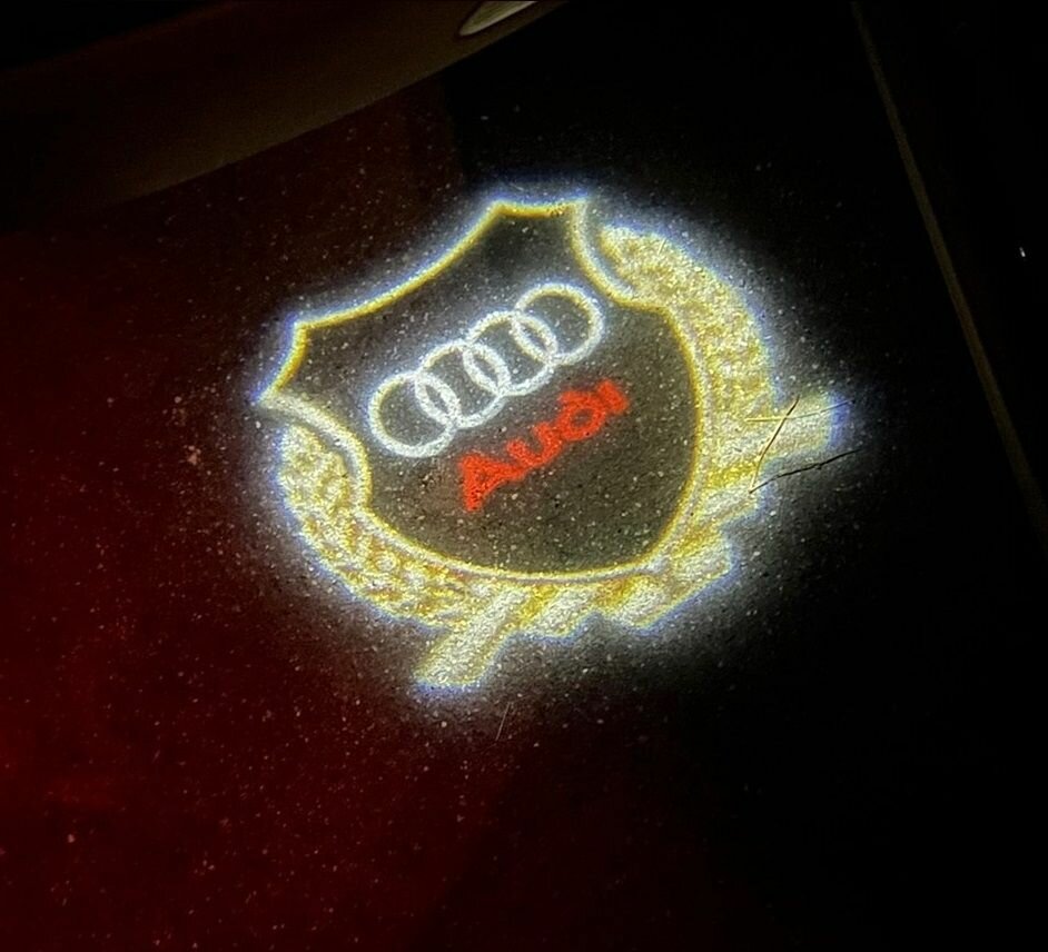 OEM Штатная Лазерная проекция дверей Audi приветственный фонарь (2шт)