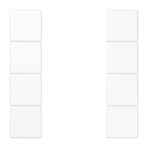 JUNG KNX Белый Набор накладок, на кнопочный модуль 4гр LS504TSAWW (3 шт.)