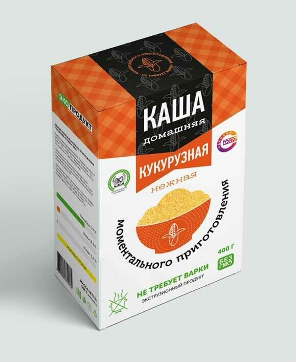 Хлопья кукурузные ЭкоПродукт быстрого приготовления, 150 г - фото №1