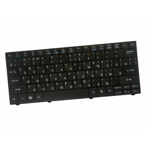 Клавиатура (keyboard) для ноутбука ACER Aspire ONE 721 751 751H 753 752 ZA3 ZA5 1810 1830 1410 (черная) Гор. Enter черный