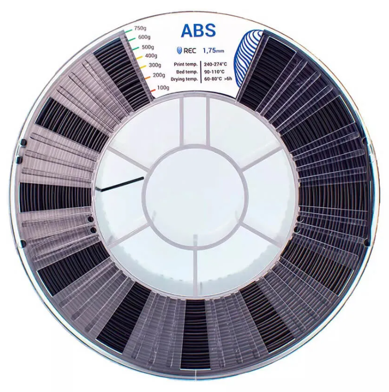 Катушка ABS-пластика REC 1.75мм 750г черный