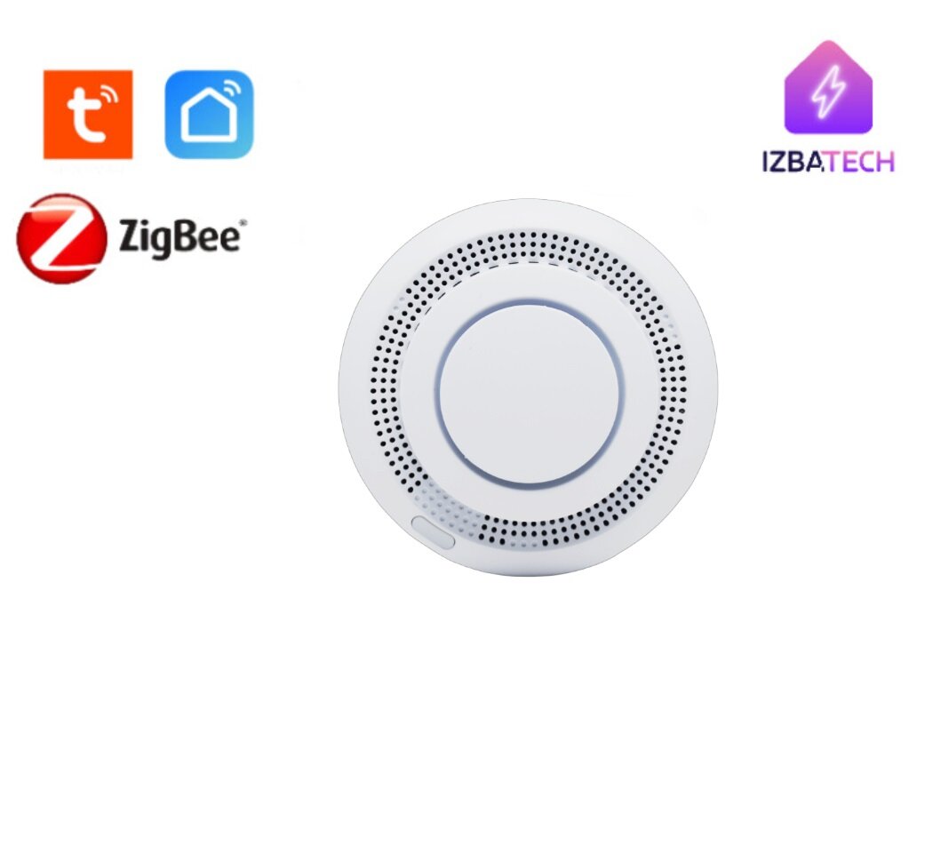 Умный беспроводной автономный датчик дыма Zigbee с низким энергопотреблением и длительным сроком службы батареи