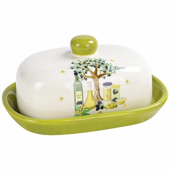 фото Масленка для сливочного масла BACKMAN керамическая масленка с крышкой