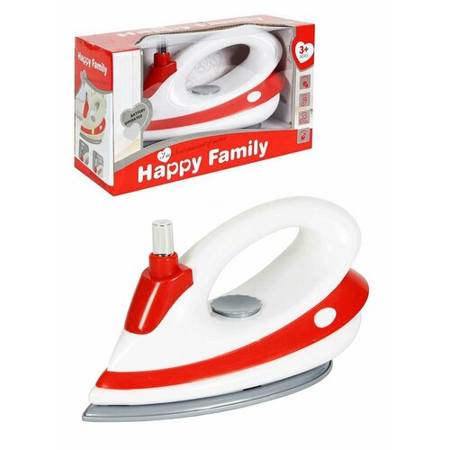 Утюг Happy Family (свет, спрей, вибрация) красный, LS820K8