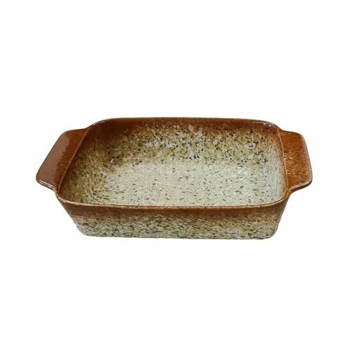 Форма для запекания JEWEL, керамика, 30 см, коричневая, прямоугольная с ручками