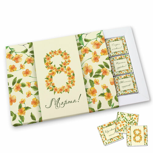 Шоколадный подарочный набор на 8 Марта для женщины