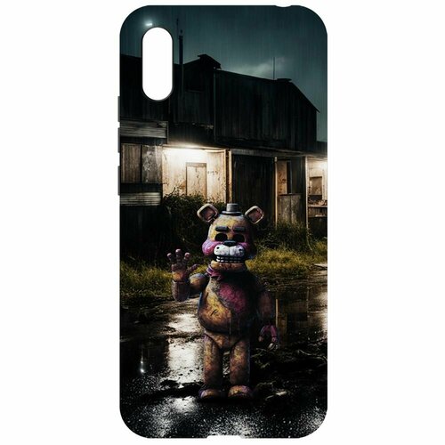 Чехол-накладка Krutoff Soft Case фнаф (FNAF) - Фредди под дождем для Xiaomi Redmi 9A черный чехол накладка krutoff soft case фнаф fnaf фредди под дождем для xiaomi poco m6 pro черный