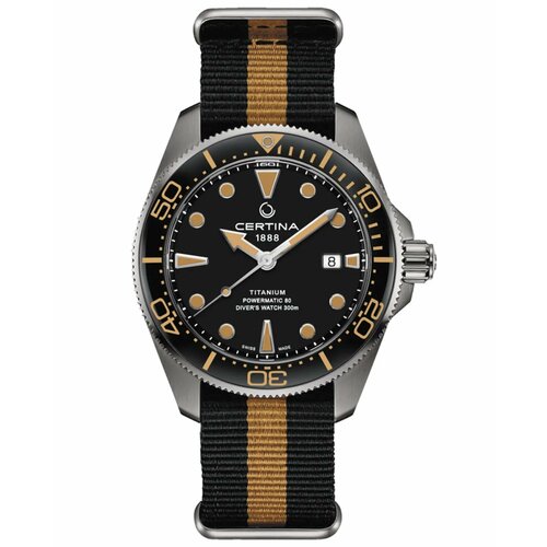 фото Наручные часы certina ds action diver, черный