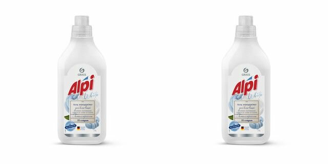 Grass Концентрированное жидкое средство для стирки 'Alpi white gel' 1л 2 шт