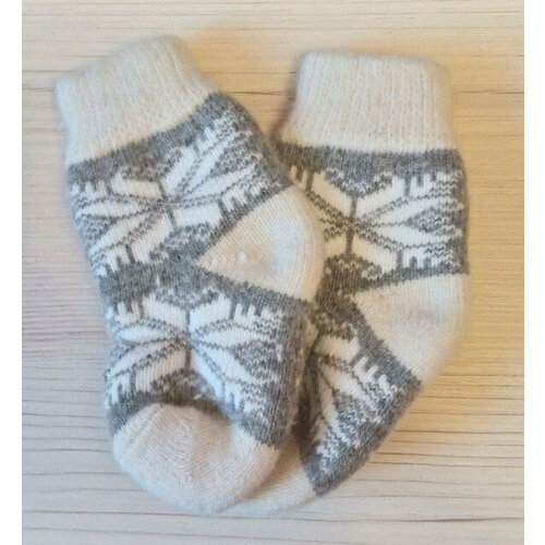 фото Носки размер 23/25, серый, белый для детей