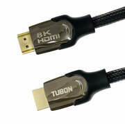 Кабель TUBON HDMI - HDMI 2.1 8K 60Hz, 4k 120Hz, HDR, Нейлоновая оплетка HH02 0.5м