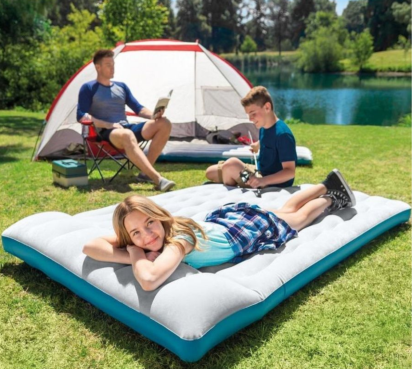 Матрас надувной intex Camping Mat 193 x 127 x 24 cm