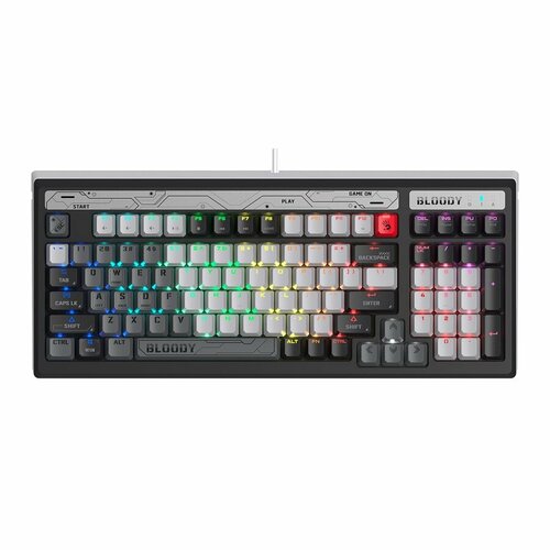 Клавиатура A4Tech Bloody B950 механическая серыйчерный USB for gamer LED B950 966900₽