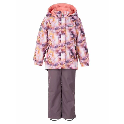 Комплект верхней одежды KERRY размер 134, оранжевый, фиолетовый комплект верхней одежды kerry размер 134 фиолетовый