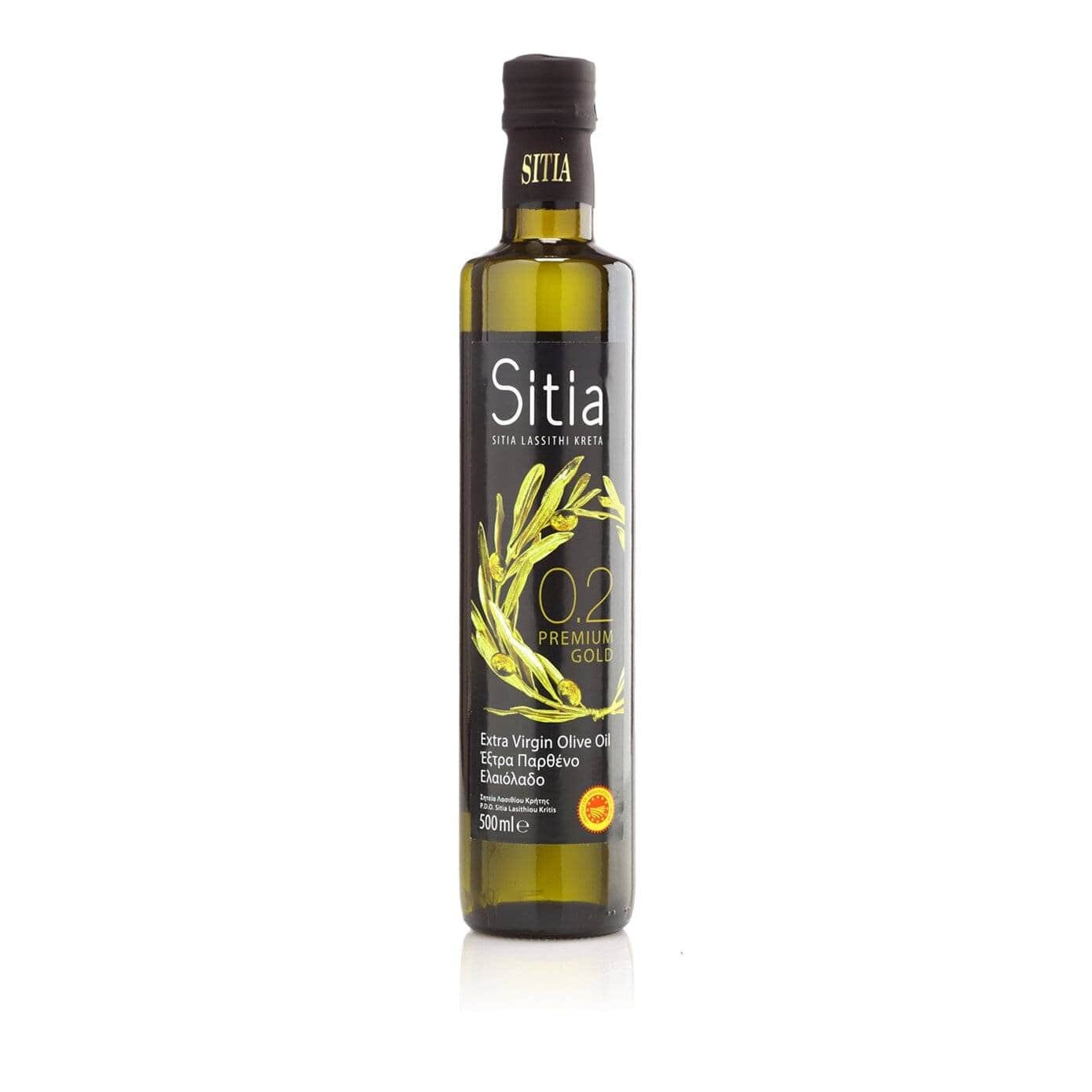 Sitia масло оливковое Extra Virgin 0,2%, стеклянная бутылка, 0.5 л