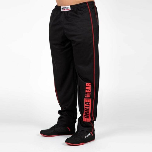 Брюки спортивные Gorilla Wear, размер L/XL, черный, красный