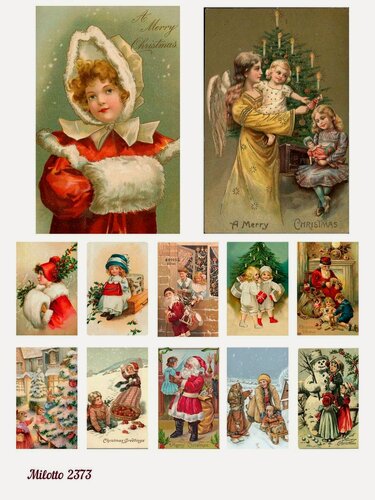 Изображение товара Декупажная карта Milotto, A4, рисовая, однослойная, 20г/м², тематика - Новый год