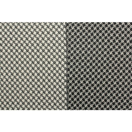 Ткань Жаккард-стрейч Elie Saab чёрно-кремовый, двухсторонний, ш130см, 0,5 м