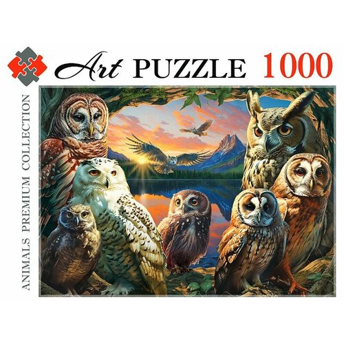 Пазлы Artpuzzle 1000 элементов. вечерние совы (Арт. Ф1000-0456) пазлы 1000 artpuzzle котята и щенки в ванной